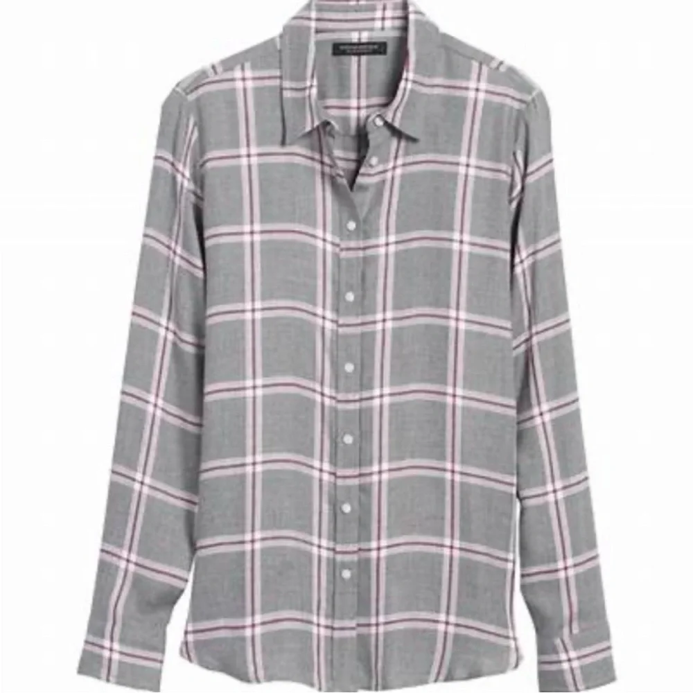 NWOT Banana Republic Dillion Classic Fit Flannel Shirt XS - Picture 3 of 11